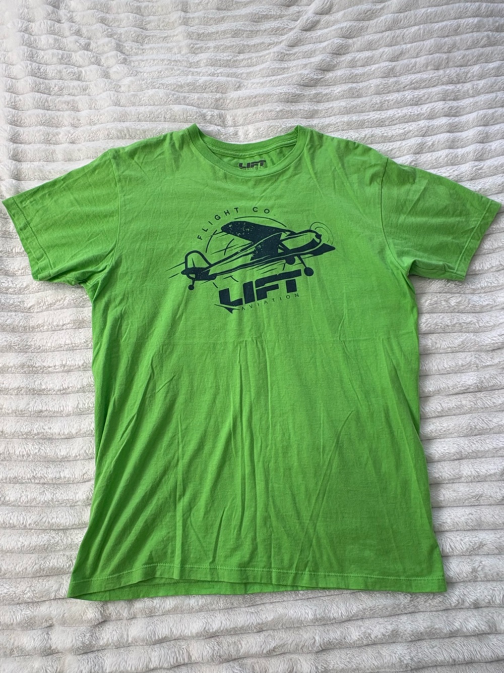 LIFT Aviation Graphic Tee - Bright Green